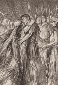 William Shakespeare : Antoine et Cléopâtre, Acte IV, Scène 4 - Edmund Joseph (after) Sullivan