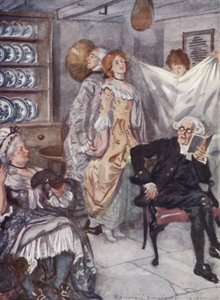 Illustration pour Le Vicaire de Wakefield par Oliver Goldsmith - Edmund Joseph Sullivan