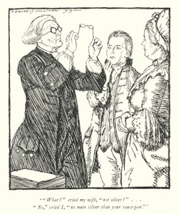 Illustration pour Le Vicaire de Wakefield par Oliver Goldsmith (lithographie)