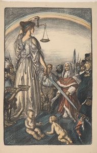Personnification de la justice - Edmund Joseph Sullivan