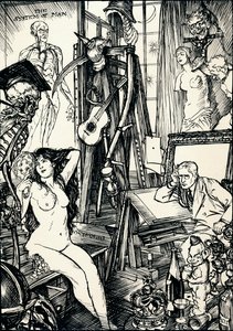 Le caricaturiste - Étape VI, vers 1920 - Edmund Joseph Sullivan