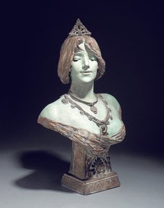 Buste modelé comme Sarah Bernhardt, Exposition Universelle, Paris - Edouard (after) Drouot