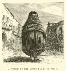 Une femme des classes inférieures de Cuzco (gravure)