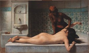 Massage, scène de hammam, 1883