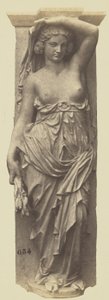 Caryatide par Victor Vilain, décoration du Louvre, Paris - Edouard Denis Baldus