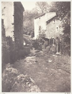Moulins a eau en Auvergne - Edouard Denis Baldus