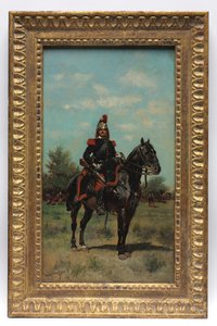 Officier de dragon monté, 1876