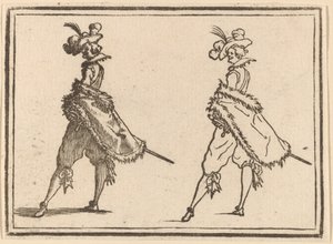Gentleman vu de côté - Edouard Eckman after Jacques Callot