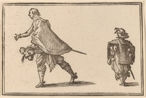 Gentleman et son page - Edouard Eckman after Jacques Callot