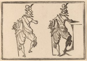 Homme avec épée - Edouard Eckman after Jacques Callot