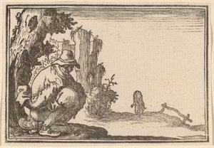 Paysanne déféquant