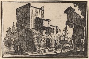 Berger et ruines