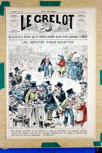 Couverture de "Le Grelot", numéro 1323, Satirique en Couleurs - Edouard Guillaumin Pepin
