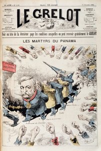 Les Martyrs de Panama par Pépin - Couverture de « Le Grelot » du 27 novembre