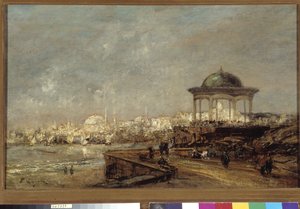 Kiosque à Stamboul à Istanbul (Constantinople) en Turquie - Edouard Jacques Dufeu