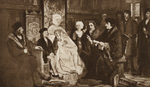 Érasme lisant au jeune empereur Charles V, Bruxelles