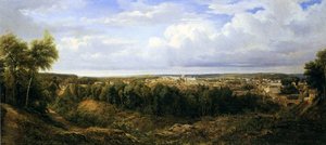 Vue de la ville de León, Espagne, 1857 - Edouard Jean Marie Hostein