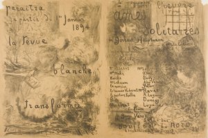 "La Revue Blanche" Âmes transformées et solitaires
