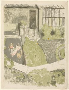 Le jardin devant le studio