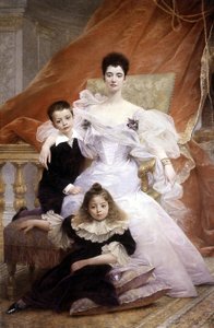Comtesse de Beauchamp et ses enfants