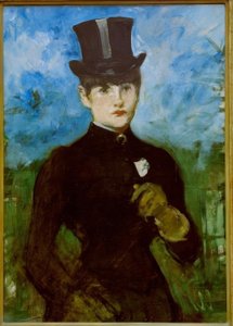 Amazone, fond bleu - Édouard Manet