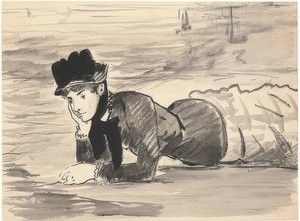 Annabel Lee sur la plage - Édouard Manet