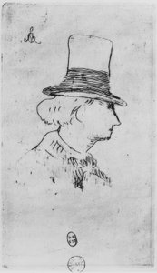 Baudelaire avec chapeau - Édouard Manet
