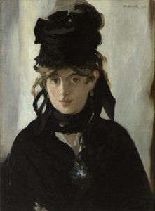 Berthe Morisot avec un bouquet de violettes, vers 1880