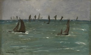 Bateaux à Berck-sur-Mer - Édouard Manet