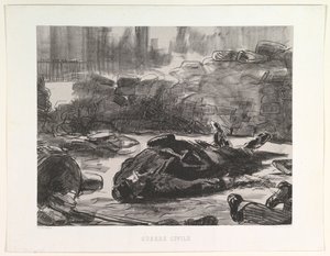 Guerre Civile, 1871-73, publié en 1874 - Édouard Manet