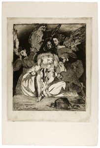 Christ mort avec des anges