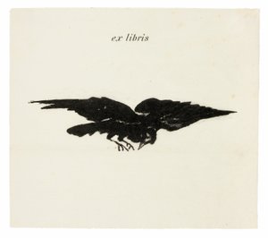 Ex libris, du Corbeau (Le Corbeau) - Édouard Manet