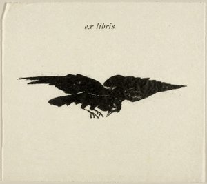 Corbeau volant : ex libris, du Corbeau (Le Corbeau) - Édouard Manet