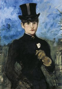 Cavalière, de face, vers 1882
