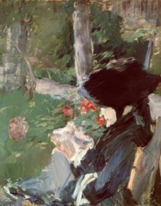 Mme Manet mère dans le jardin de Bellevue