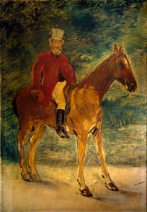 Monsieur Arnaud à cheval, Peinture par Édouard Manet (1832-1883) 1875 - Édouard Manet