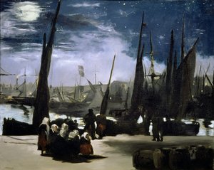 Clair de lune sur le port de Boulogne, 1868 - Édouard Manet