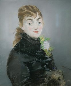 Méry Laurent avec un carlin, 1882