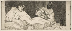 Olympia petite assiette, 1867 - Édouard Manet