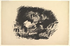 Il était une fois un Minuit Lugubre. Illustration de Le Corbeau par Edgar Allan Poe