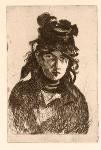 Portrait de Berthe Morisot - Édouard Manet