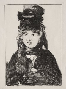 Portrait de Berthe Morisot - Édouard Manet