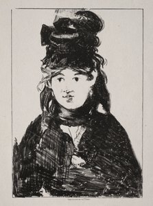 Portrait de Berthe Morisot - Édouard Manet