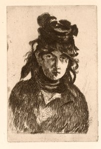 Portrait de Berthe Morisot - Édouard Manet