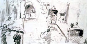 Scène de rue, vers 1850-1883 - Édouard Manet