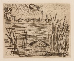 Le fleuve dans la plaine, planche 4 du Fleuve - Édouard Manet