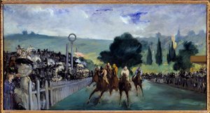 Les courses à Longchamp - Édouard Manet