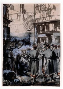 La barricade - Édouard Manet