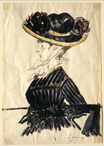 Femme au grand chapeau - Édouard Manet