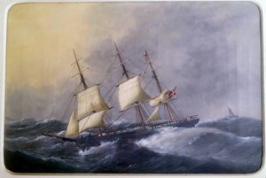 Un trois-mâts de commerce en 1882